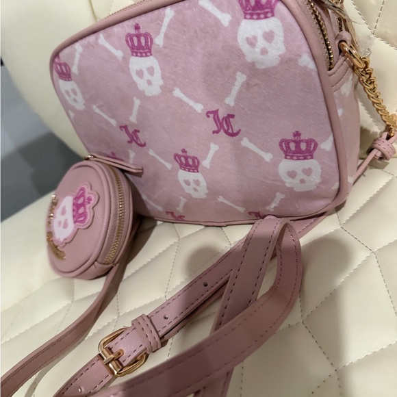 Juicy Couture Pink Skull and Crown Crossbody Set - Picture 5 of 5
